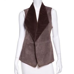Ecru Leather Vest